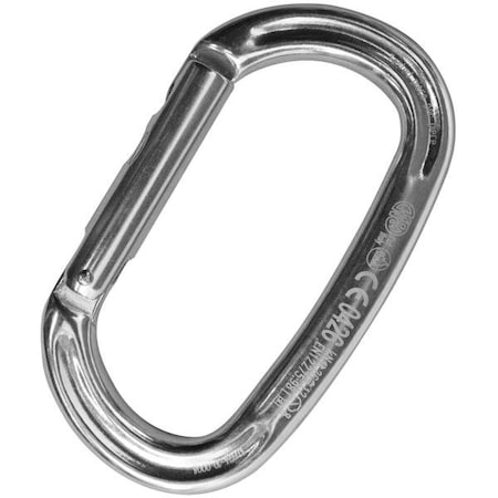Kong Usa Oval, 110 mm Length, 22 mm Gate Opening, Aluminum Alloy, Polished 712L00PP0KK